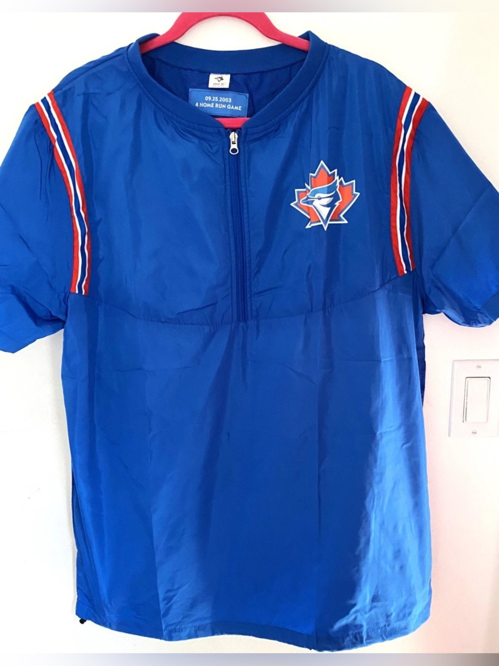 NEW Toronto Blue Jays Giveaway Carlos Delgado  Windbreaker 9/25/2026 XL